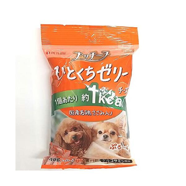(3個セット) ペットライン プッチーヌひとくちゼリー チーズ味 48g チキン ペレット 犬用おや...