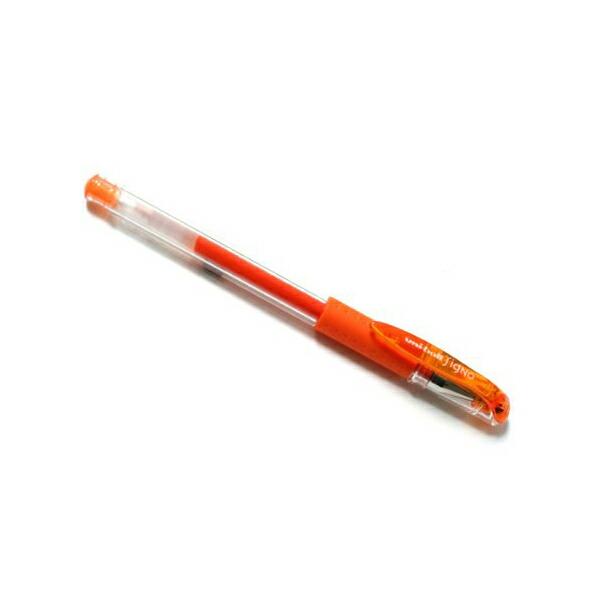 三菱鉛筆 UM15105.4 ゲルインクボールペン シグノ 細 オレンジ 0.5mm 商品は1点 (...