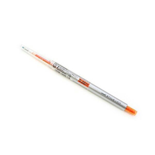 三菱鉛筆 UMN13928.4 スタイルフィットボールペン ノック式 0.28mm オレンジ 商品は...
