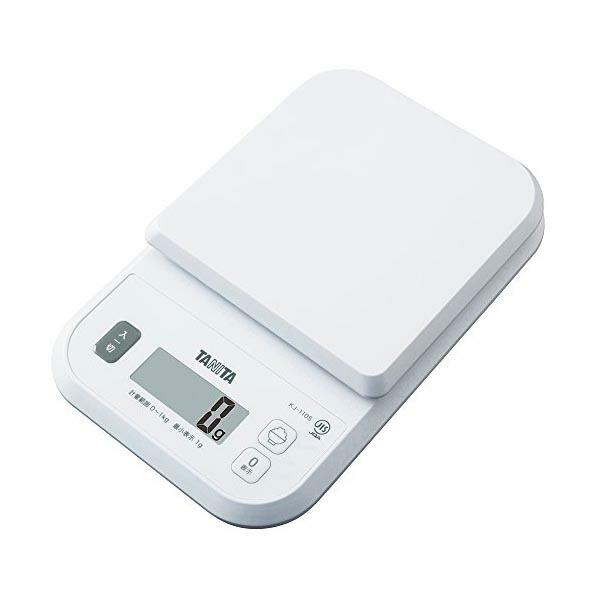 タニタ クッキングスケール キッチン はかり 料理 デジタル 1kg 1g単位 ホワイト KJ-11...