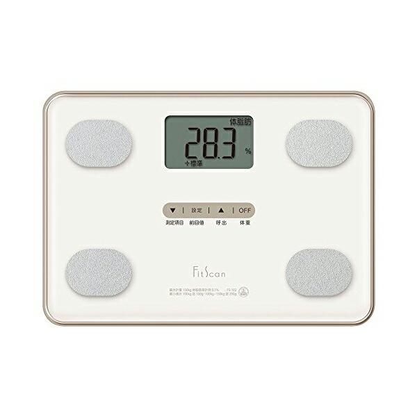 タニタ FS-102-WH 体重 体組成計 ホワイト FS-102 WH フィットスキャン 乗るだけ...