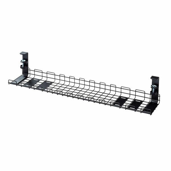 サンワサプライ CB-CT3BK ケーブル配線トレー　ワイヤー Lサイズ　汎用タイプ 　ブラック フ...