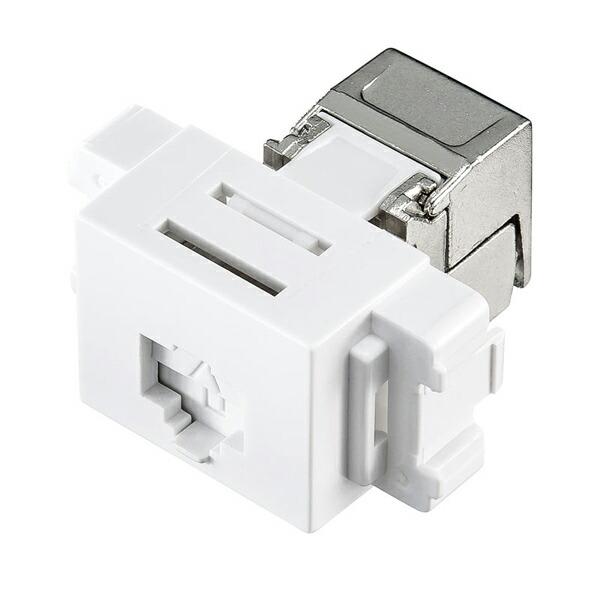 サンワサプライ LA-FP-MJ7 CAT6Aキーストンジャック LAN LANケーブル SANWA...