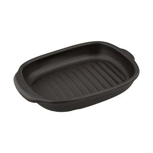 PLUS（プラス） イシガキ グリルプレート 耐熱陶器 幅23.8cm×奥行17cm