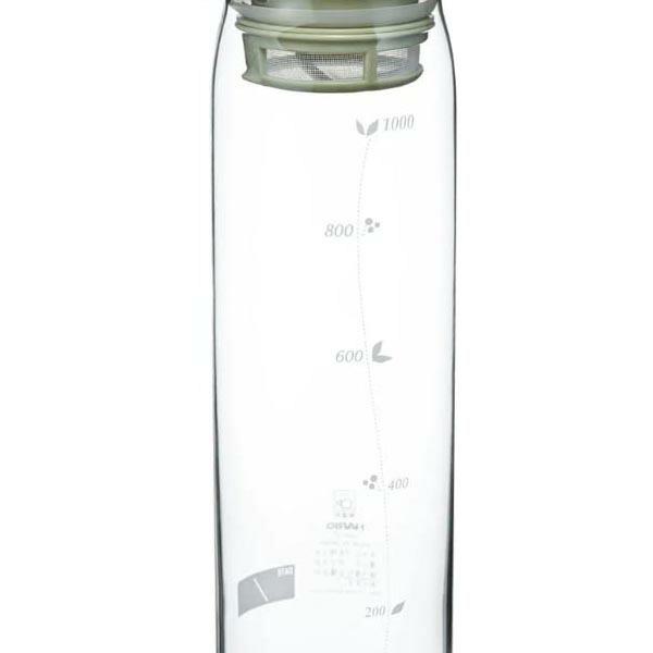 【10個セット】 HARIO ハリオ 水出し茶ポット 実用容量1000ml スモーキーグリーン 耐熱...