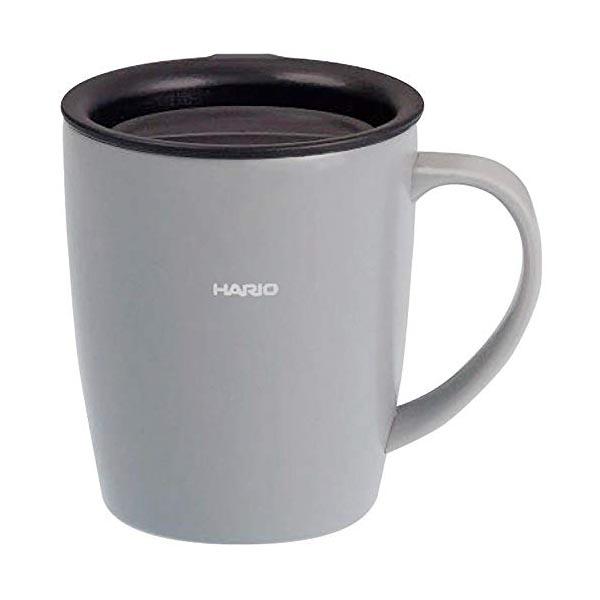 【10個セット】 HARIO マグボトル グレー 300ml HARIO フタ付き保温マグ SMF-...