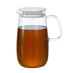 (10個セット) HARIO ハリオ レンジでかんたん麦茶ポット むぎちゃん 1000ml ホワイト XMP-1000-W