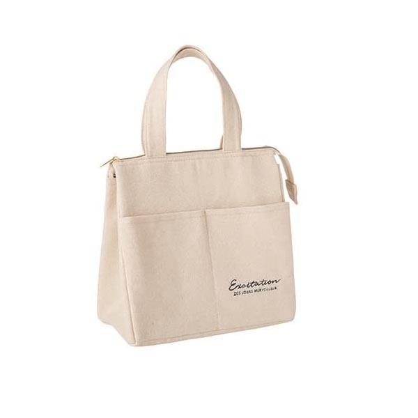 マグバッグ 保冷スクエアトート アイボリー お弁当袋 通学 ランチバッグ 新生活 アウトドア マリオ...