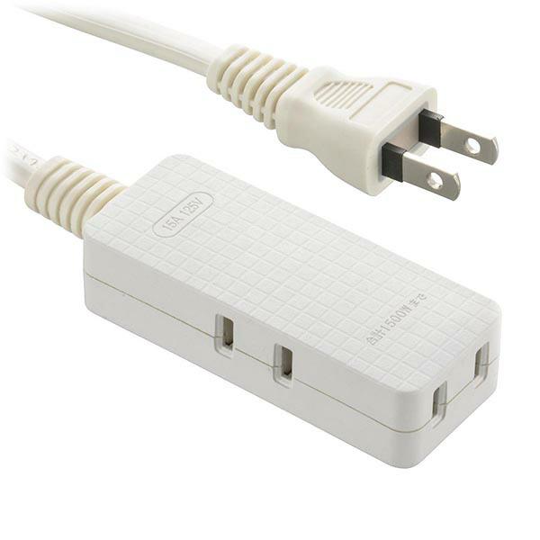 オーム電機 HS-T31-PBT22 3口1mスリムタップEDLP22  OHM ホワイト 延長ケー...