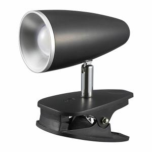 オーム電機 LTC-LC12S2-KN 2段階調光 LEDクリップライト (昼白色/4.7W/390 lm/ブラック) 学習 スポットライト