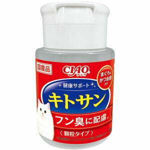 【12個セット】 いなばペットフード CIAO 健康サポート キトサン まぐろ＆かつお節入り 80g