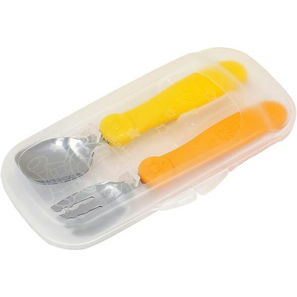 レック それいけ!アンパンマン 日本製 食洗機対応 ケース付き ベビースプーン&amp;フォーク 1歳頃〜