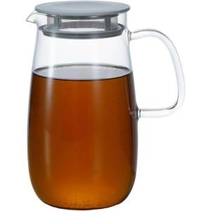 (24個セット) HARIO レンジでかんたん麦茶ポット むぎちゃん 1000ml ダークグレー XMP-1000-DGR