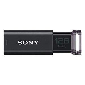 USM128GU B ＳＯＮＹ USB3.0対応 ファイル暗号化ソフト搭載済み。 ノックスライド方式USBメモリー 128GB ブラック｜ulmax