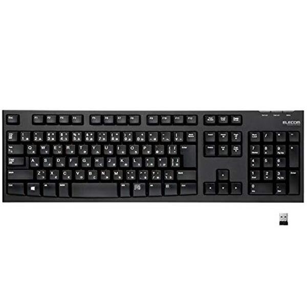 エレコム TK-FDM063TBK ELECOM USB キーボード ワイヤレス (レシーバー付属)...