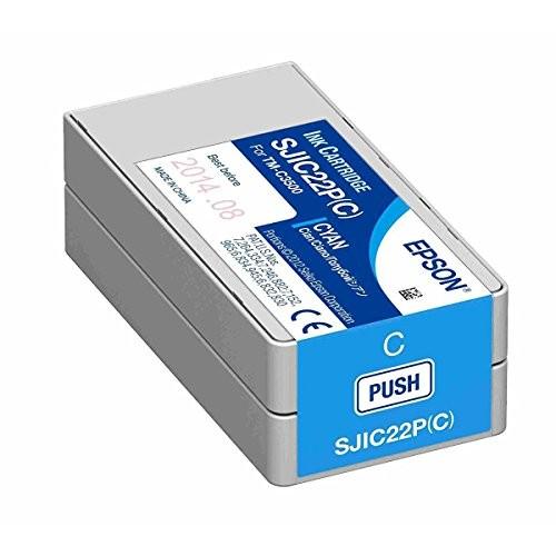 エプソン SJIC22PC EPSON TMー3500C用 インクカートリッジ(シアン) インクカー...