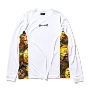 Spalding ウェア ロング　Tシャツ ロンT スポルディング L/S Tee ボールプリント サイド｜ult-collection