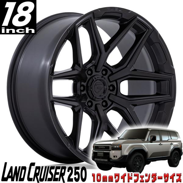 FUEL (フューエル) FLUX FC854 ブラックアウト 18インチアルミホイール 18X9 ...