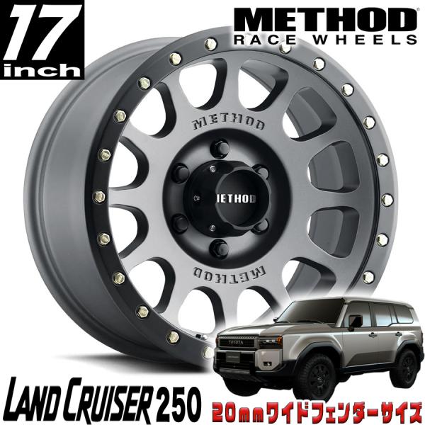 METHOD RACE WHEELS（メソッド) MR305 NV チタニウム/マットブラックリップ...