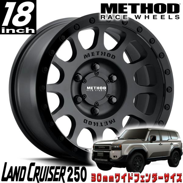 METHOD RACE WHEELS（メソッド) MR305 NV ダブルブラック 18インチアルミ...