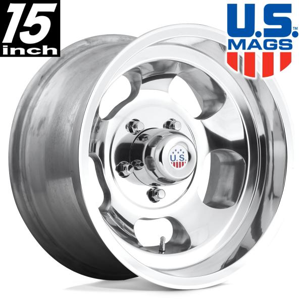 US MAGS (ユーエスマグ) INDY (インディ) ポリッシュ 15インチアルミホイール スズ...