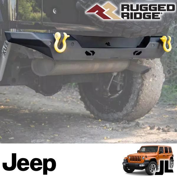 RUGGED RIDGE (ラギッドリッジ ) XORリアバンパー (センサーホール付き ) ブラッ...