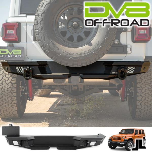 DV8 OFFROAD MTOシリーズ リアバンパー ブラックパウダーコート パーキングセンサー対応...