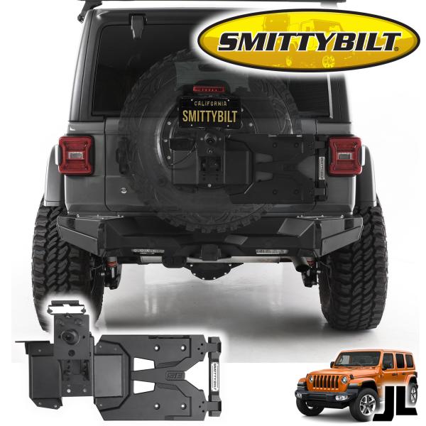 SMITTYBILT ( スミティビルト ) HDピボット スペアタイヤキャリア強化キット 37外径...