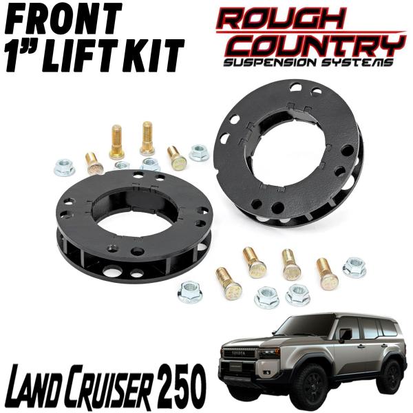 ROUGH COUNTRY (ラフカントリー) フロント 1インチリフトアップキット 2024年〜 ...