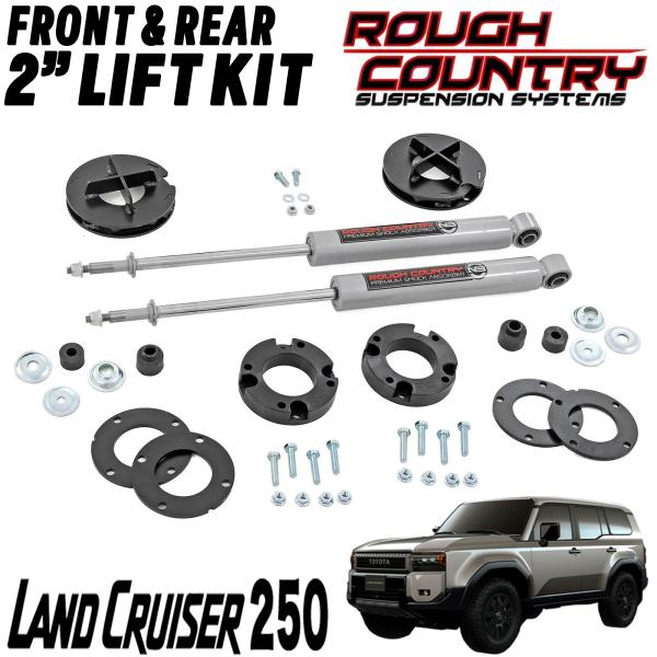 ROUGH COUNTRY (ラフカントリー) 2インチリフトアップキット 2024年〜 トヨタ ラ...