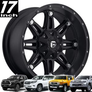 【値下げ！】FUEL D674 BLITZ 17×9J +1 6H139.7 マットブラック プラド ハイラックス TPMS付　4本セット 6x139.7mm Fuel 17x9in Blitz D674 Matte Black 1mm Offset Wheel