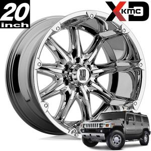 KMC XD779  BADLANDS (バッドランド)  クローム 20インチアルミホイール  03-08 HUMMER H2 ハマー H2 ノーマルフェンダー用