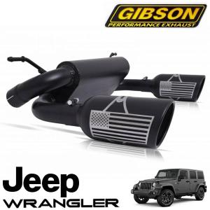 GIBSON スプリットマフラー JKラングラー　2ドア/4ドア GIBSON JK ラングラー 2ドア 4ドア デュアルスプリットマフラー ROUGH