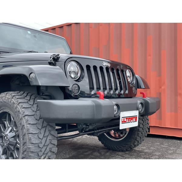 US仕様 フロントバンパー ( ホースメント＆レッドフック付き ) 07-18y JEEP JKラン...