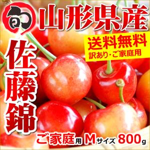 【あすつく対応】ご家庭用 さくらんぼ 佐藤錦 800g (露地/Mサイズ/バラ詰め/フードパック) 露地物 訳あり フルーツ 人気 売れ筋