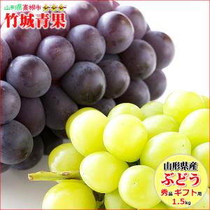 【9月中旬から順次出荷予定】山形県産 ぶどう ピオーネ＆シャインマスカット 1.5kg(秀品/2〜3房)※日時指定はメールで※