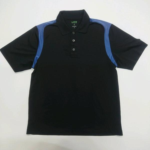 S IZOD メッシュ ポロシャツ ブラック US古着 アメカジ yps0030