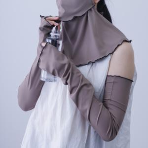 【最短翌日着】冷感UVリブメローゆったりアーム...の詳細画像4