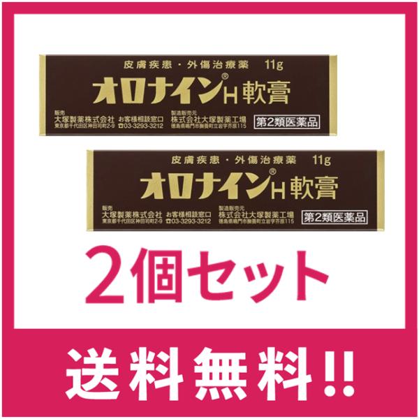 【送料無料】【第2類医薬品】オロナインH軟膏 11g　2個セット【定形外郵便】