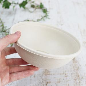 バガス 再生紙製容器 バガスモールドスープカップ 16オンス（450ml