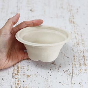 バガス 再生紙製容器 バガスモールドスープカップ 16オンス（450ml