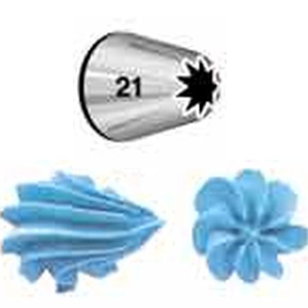 WILTON ウィルトン  オープンスターチップ ＃21 (口金 星)