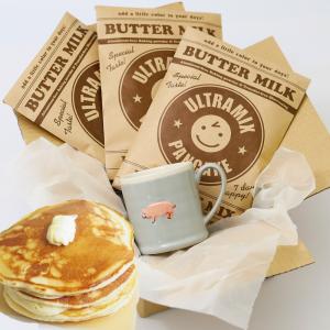 ウルトラミックスパンケーキとアニマルマグカップのギフトセット  ブタ ピッグ/ パンケーキミックス パンケーキ ホットケーキ マグ