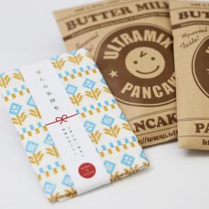 ウルトラミックスパンケーキとかやふきんのごあいさつギフトセット 花  / パンケーキミックス パンケーキ ホットケーキ
