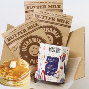 有機キャラメルバニラ＆スパイス紅茶とウルトラミックス パンケーキミックス3袋セット パンケーキミックス パンケーキ ホットケーキ マグ コップ