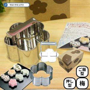 ST押し型おにぎり器 梅 おにぎり押し型 キュートな和のモチーフのおにぎりが簡単に! キャラ弁