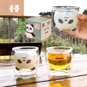 耐熱 アニマル ダブルグラス ネコ 270ml ダブルウォールグラス : FRESH
