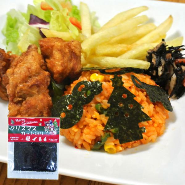 クリスマス カットのり（切り抜き16枚入り）キャラ弁 キャラ弁グッズ デコ弁 お弁当用 海苔 子供 ...