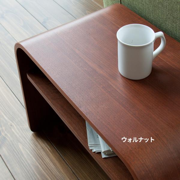 木目サイドテーブル W50×D29.5×H36.5cm 木製 2way ツーウエイ ベッド横 ナイト...