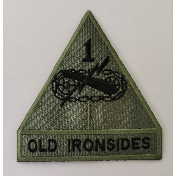 【送料無料】ミリタリーワッペン　アメリカ陸軍　パッチ　第1機甲師団　刺繍ワッペン　／サブデュード（O...